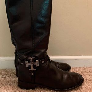 Leather Tory Burch Boots Size 8